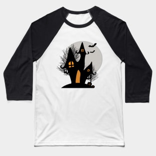 The Haunted House Baseball T-Shirt